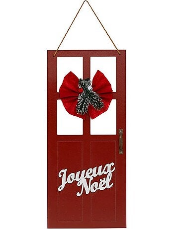 Susp porte bois rouge h50