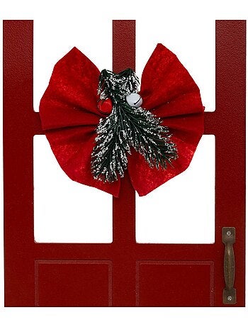 Susp porte bois rouge h50