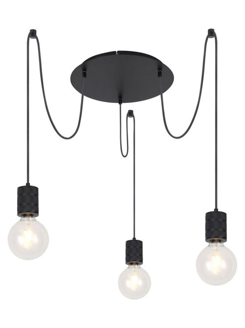 Suspension 3 ampoules en métal design industriel HERMINE - Kiabi