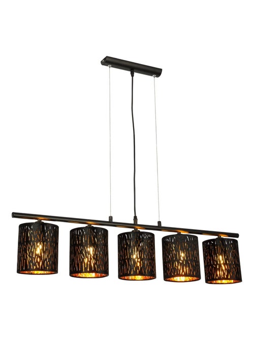 Suspension 5 lumières en velours ajouré TUXON - Kiabi