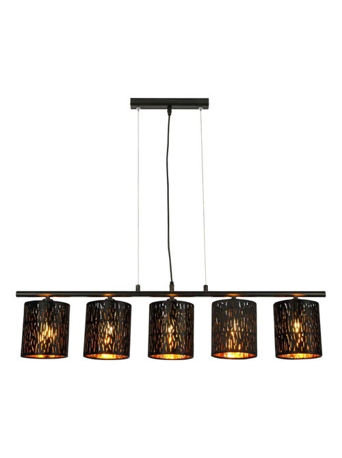 Suspension 5 lumières en velours ajouré TUXON - Kiabi