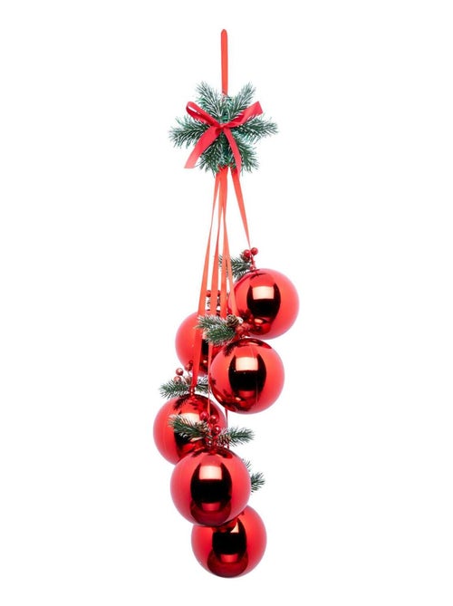 Suspension 6 boules de Noël - Kiabi