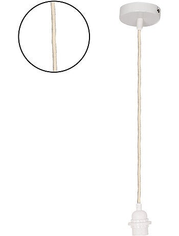 Suspension à douille avec câble torsadé en corde