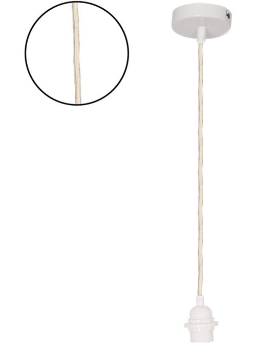 Suspension à douille avec câble torsadé en corde - Kiabi