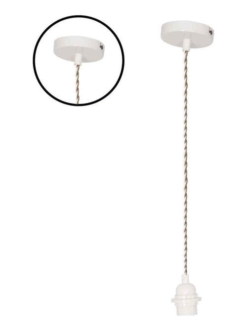 Suspension à douille avec câble torsadé en corde - Kiabi