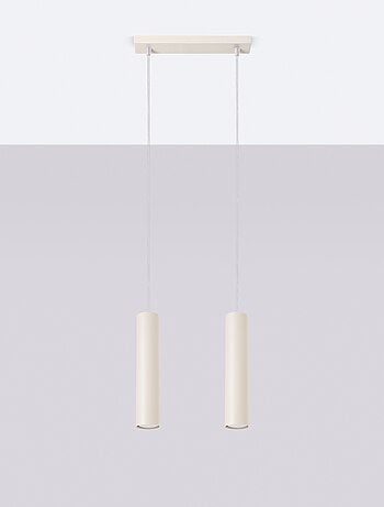 Suspension Acier Beige GU10 2 Lagos