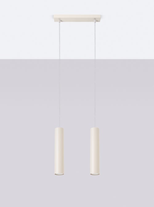 Suspension Acier Beige GU10 2 Lagos - Kiabi
