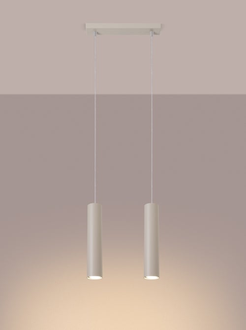 Suspension Acier Beige GU10 2 Lagos - Kiabi