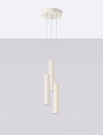 Suspension Acier Beige GU10 3 Lagos