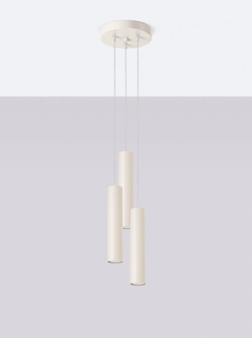 Suspension Acier Beige GU10 3 Lagos - Kiabi