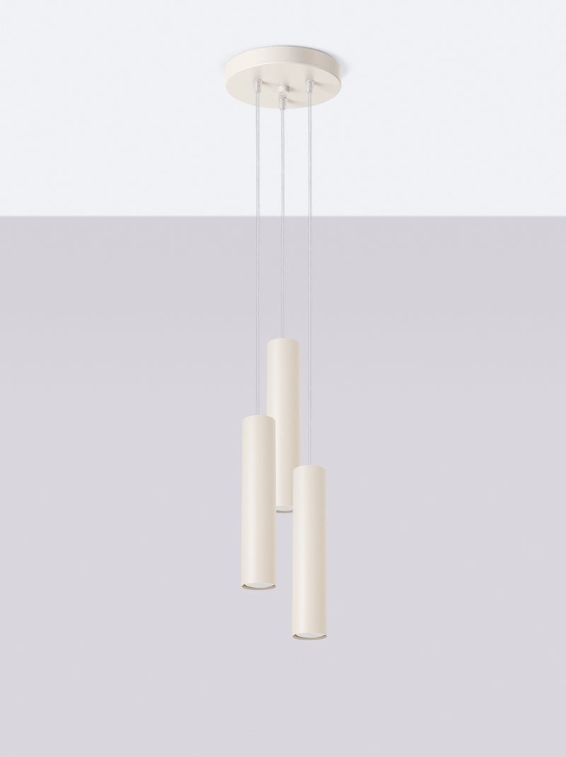 Suspension Acier Beige GU10 3 Lagos Beige - Kiabi