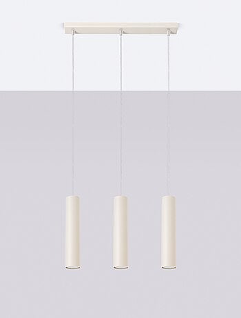 Suspension Acier Beige GU10 3 Lagos Line