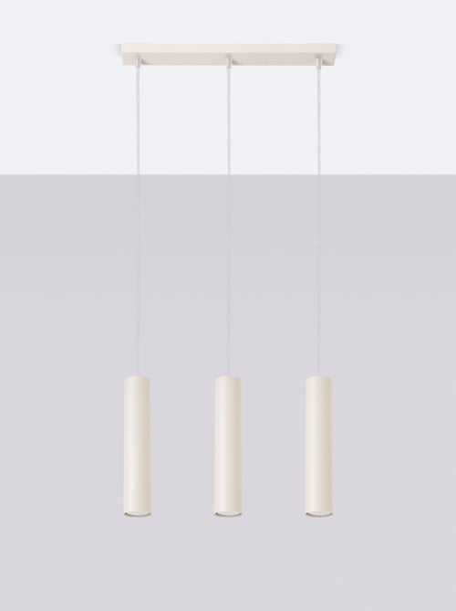 Suspension Acier Beige GU10 3 Lagos Line - Kiabi