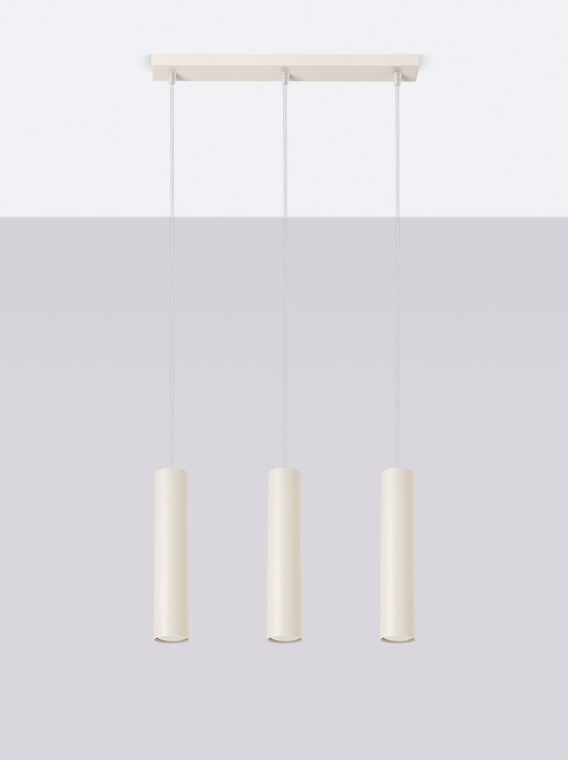 Suspension Acier Beige GU10 3 Lagos Line Beige - Kiabi