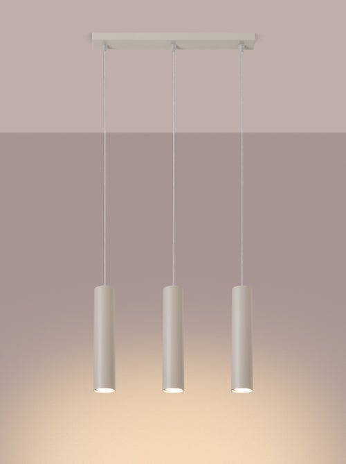 Suspension Acier Beige GU10 3 Lagos Line - Kiabi