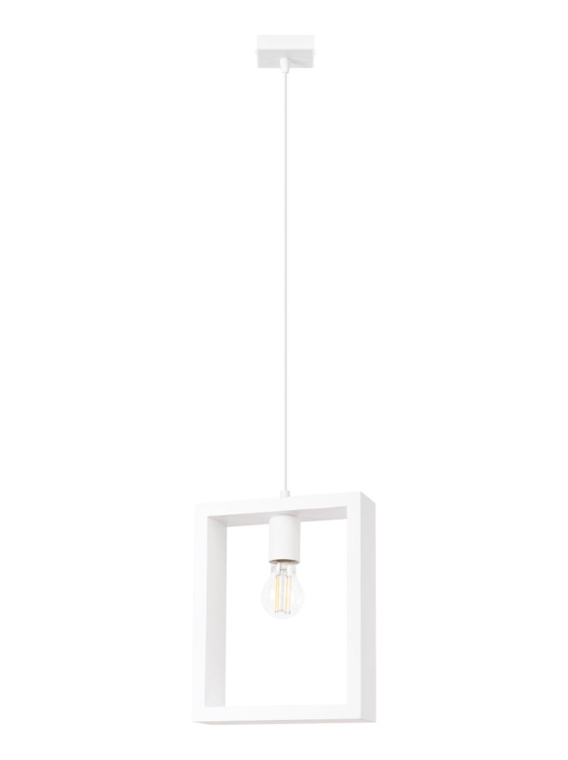 Suspension Acier Blanc E27 1 Aries Blanc - Kiabi