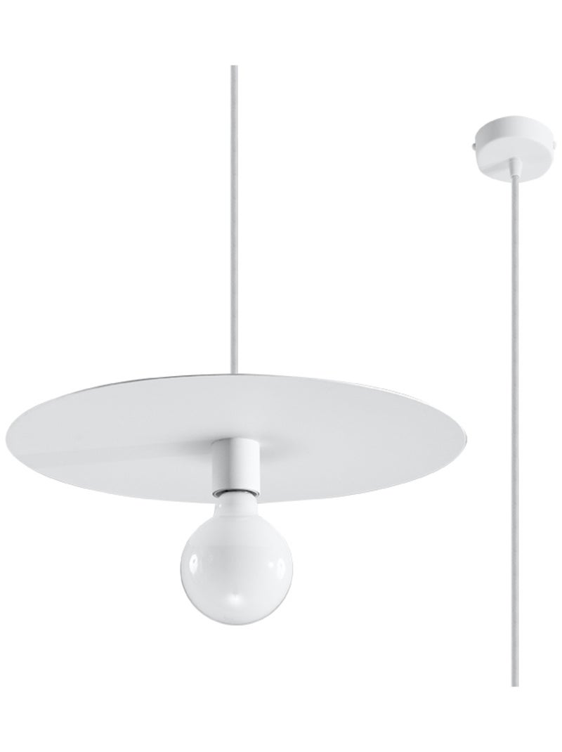 Suspension Acier Blanc E27 1 Flavio Blanc - Kiabi