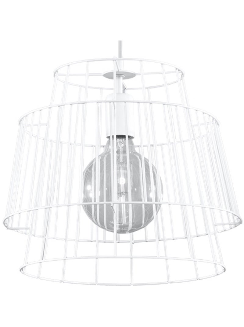 Suspension Acier Blanc E27 1 Gate Blanc - Kiabi