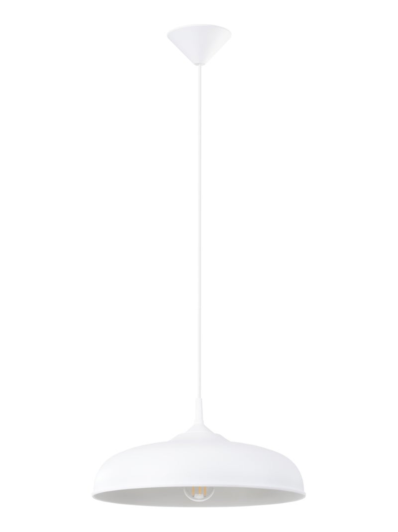 Suspension Acier Blanc E27 1 Gina Blanc - Kiabi