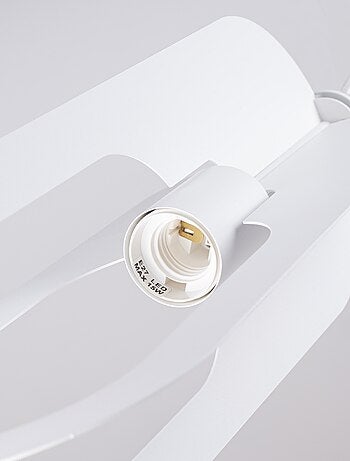 Suspension Acier Blanc E27 3 Nicus