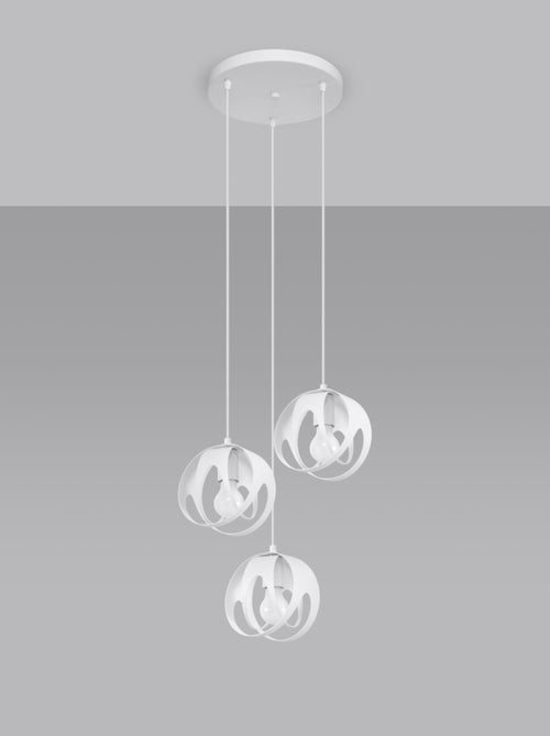 Suspension Acier Blanc E27 3 Tulos - Kiabi