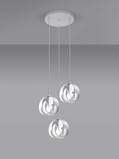 Suspension Acier Blanc E27 3 Tulos - Kiabi