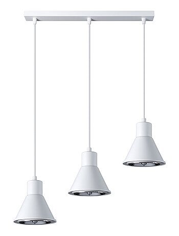 Suspension Acier Blanc ES111 3 Tazila