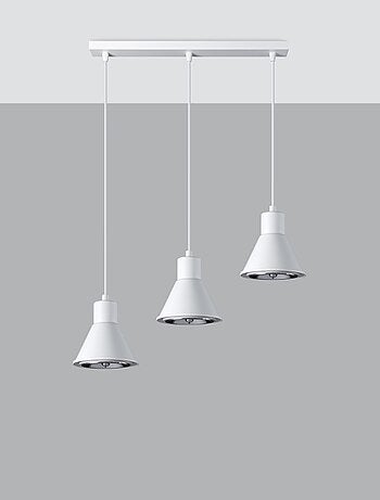 Suspension Acier Blanc ES111 3 Tazila