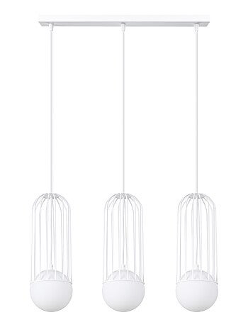 Suspension Acier Blanc G9 3 Brina