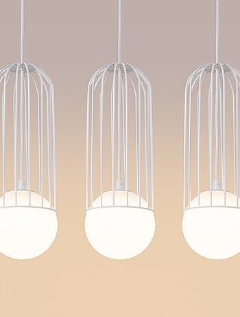 Suspension Acier Blanc G9 3 Brina