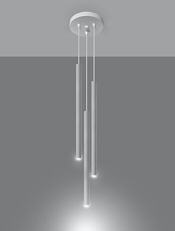 Suspension Acier Blanc G9 3 Pastelo