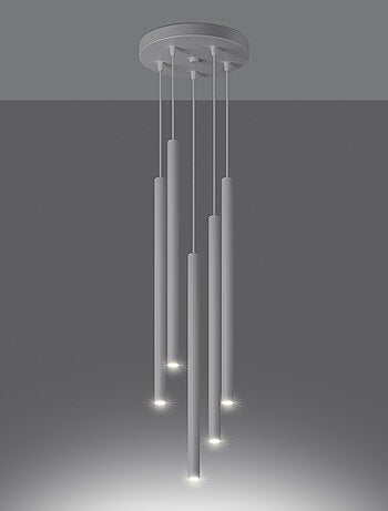 Suspension Acier Blanc G9 5 Pastelo