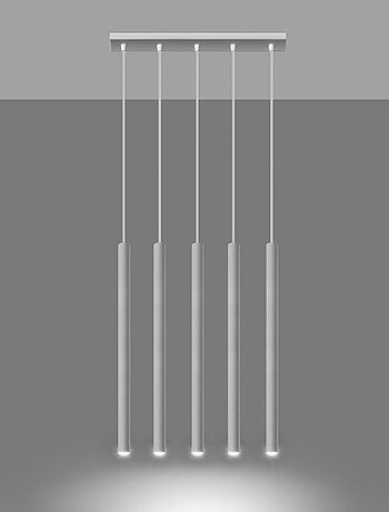 Suspension Acier Blanc G9 5 Pastelo Line