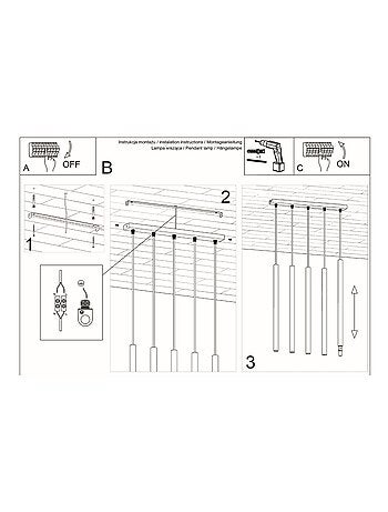 Suspension Acier Blanc G9 5 Pastelo Line