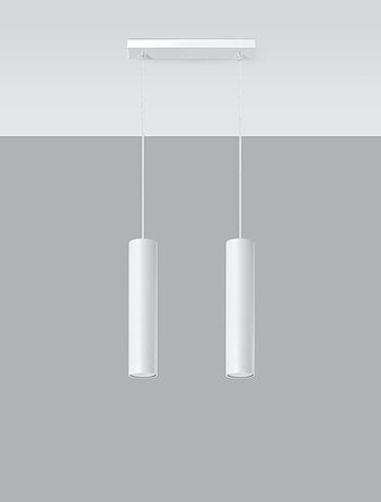 Suspension Acier Blanc GU10 2 Lagos