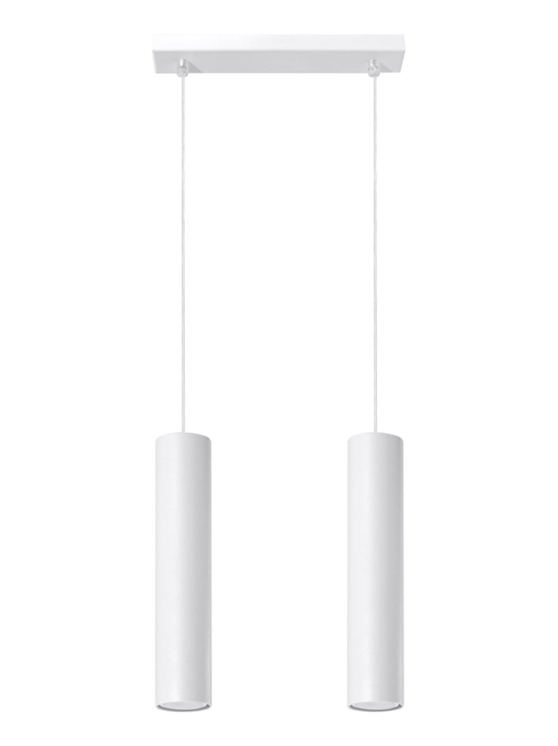 Suspension Acier Blanc GU10 2 Lagos Blanc - Kiabi
