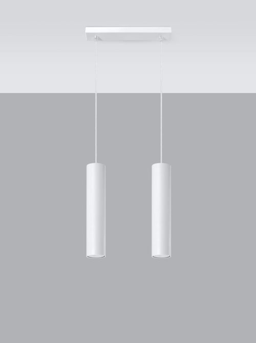 Suspension Acier Blanc GU10 2 Lagos - Kiabi