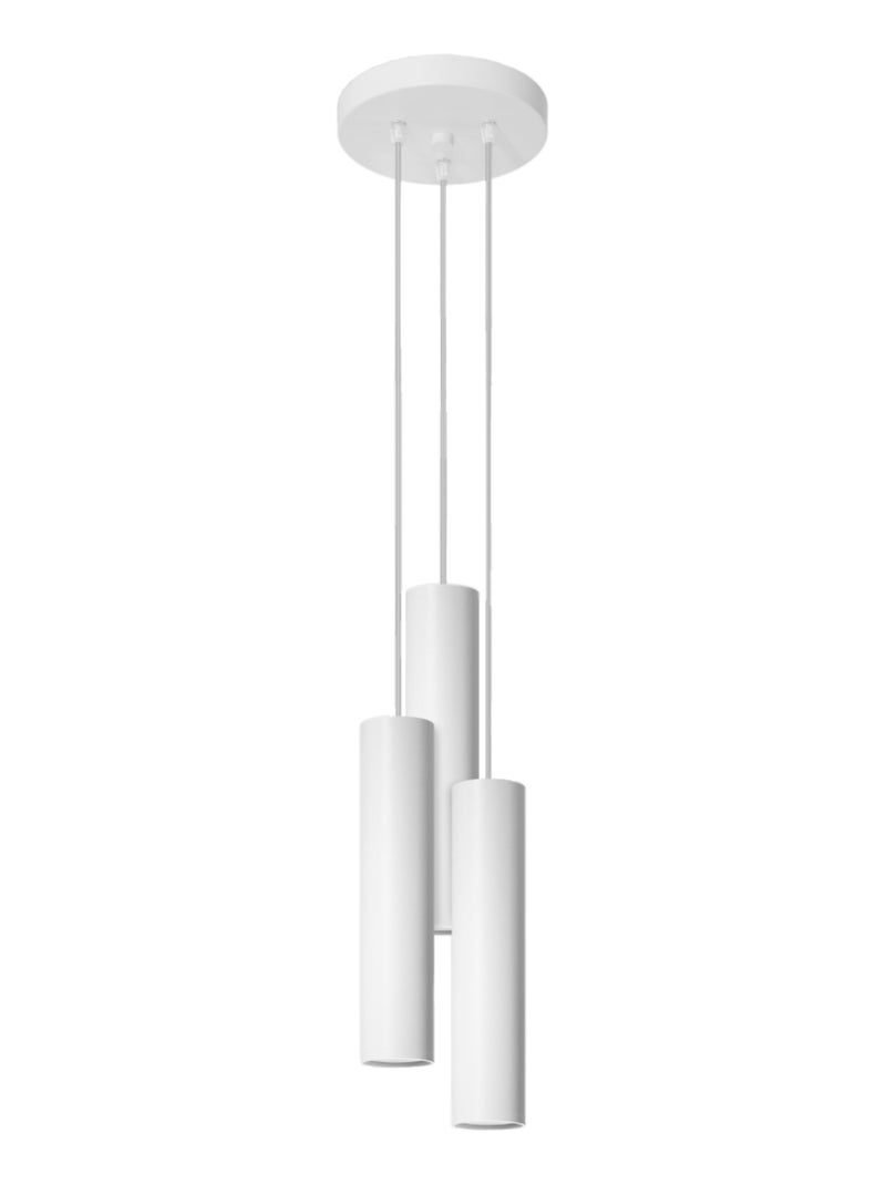 Suspension Acier Blanc GU10 3 Lagos Blanc - Kiabi