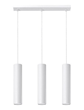 Suspension Acier Blanc GU10 3 Lagos Line
