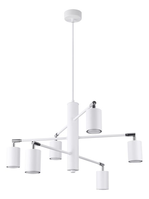 Suspension Acier Blanc GU10 6 Lemmi - Kiabi