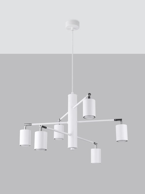 Suspension Acier Blanc GU10 6 Lemmi - Kiabi