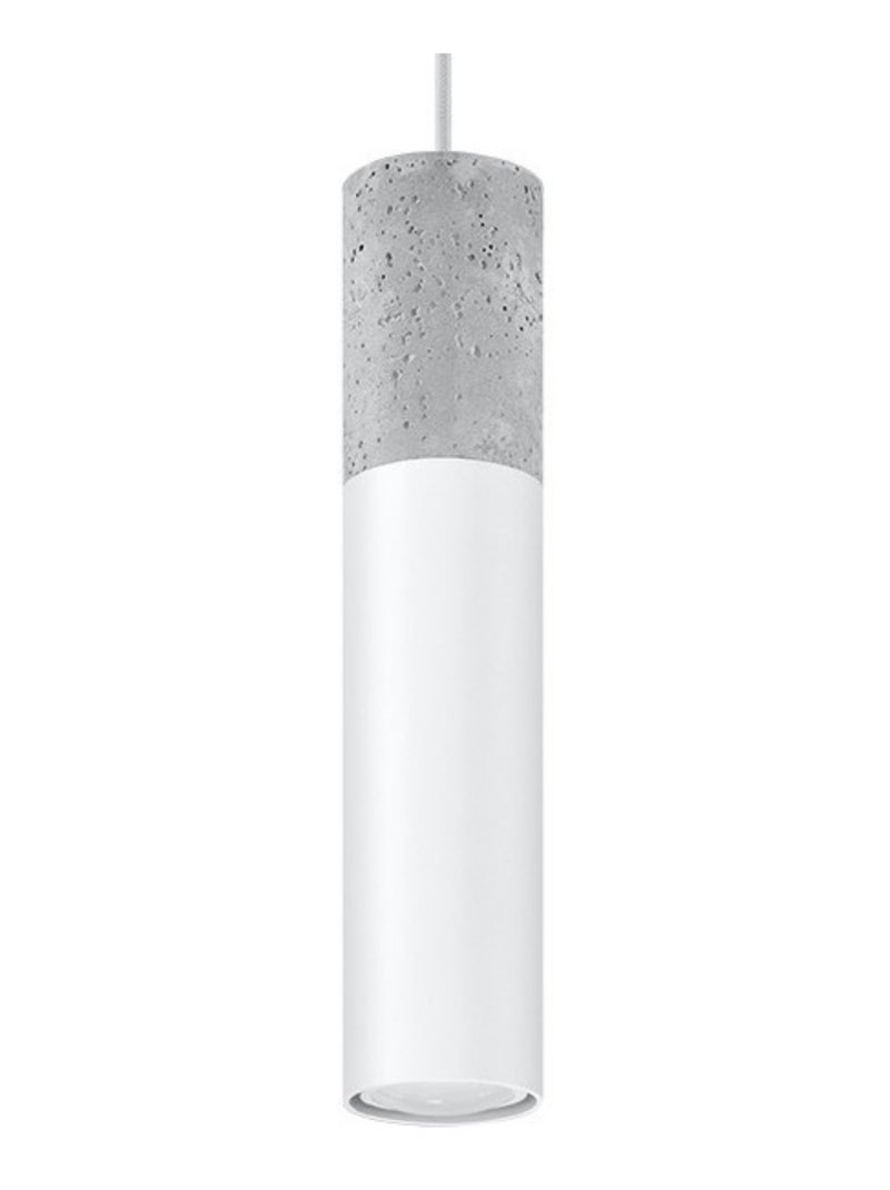 Suspension Acier Blanc/Gris GU10 1 Borigio Blanc - Kiabi