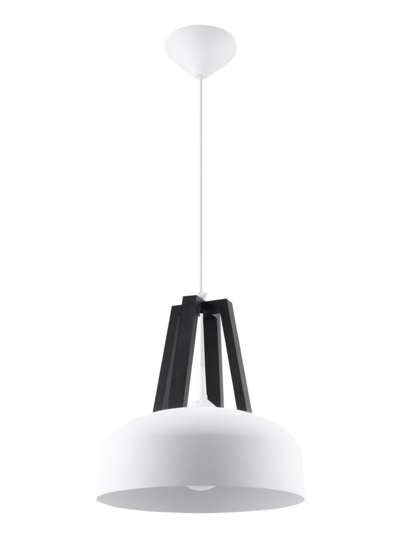 Suspension Acier Blanc/Noir E27 1 Casco Blanc - Kiabi