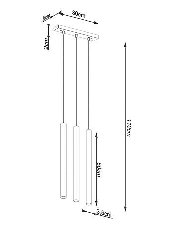 Suspension Acier Bois G9 3 Pastelo Line