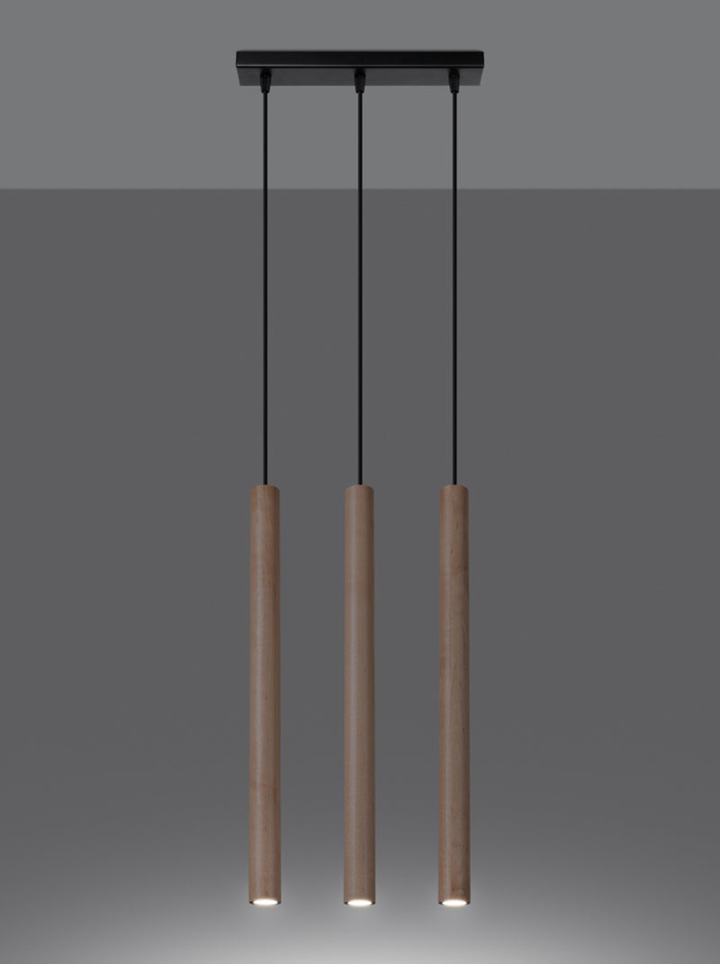 Suspension Acier Bois G9 3 Pastelo Line Marron - Kiabi