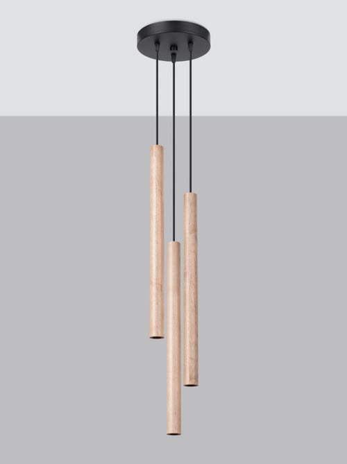Suspension Acier Bois G9 3 Pastelo - Kiabi