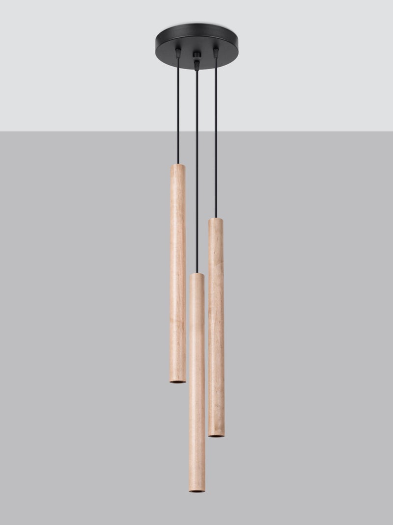 Suspension Acier Bois G9 3 Pastelo Marron - Kiabi