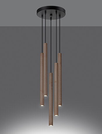 Suspension Acier Bois G9 5 Pastelo