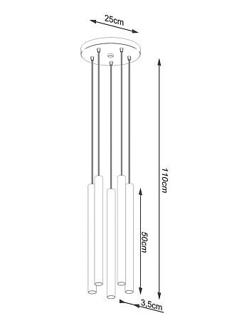 Suspension Acier Bois G9 5 Pastelo