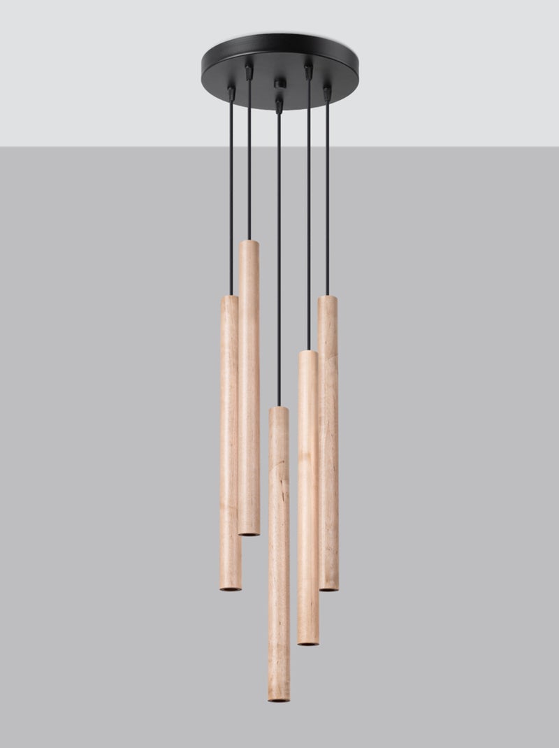 Suspension Acier Bois G9 5 Pastelo Marron - Kiabi
